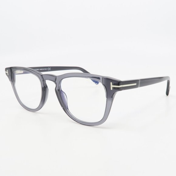 Tom Ford TF 5660-B 020 New Gray/ Blue Light Block Eyeglasses 49mm with box - Picture 5 of 6